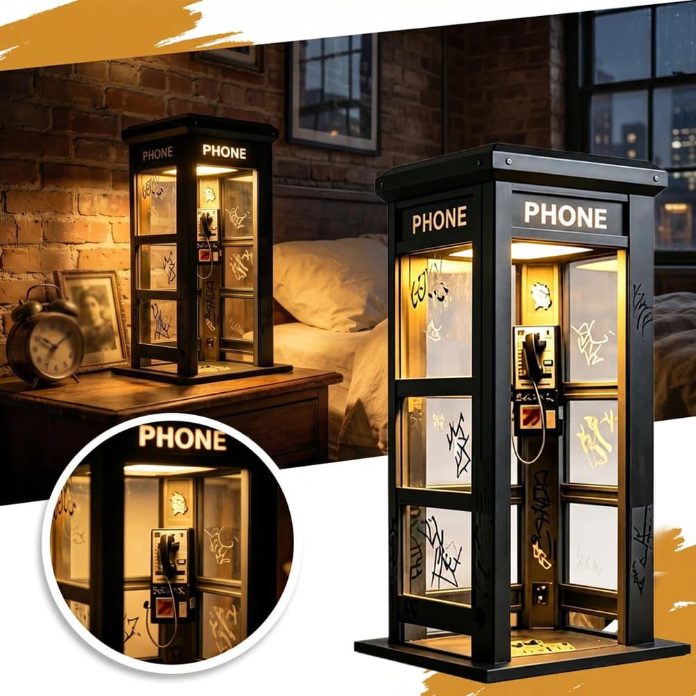Model Kit Led - Ретро-настольная лампа в виде телефонной будки