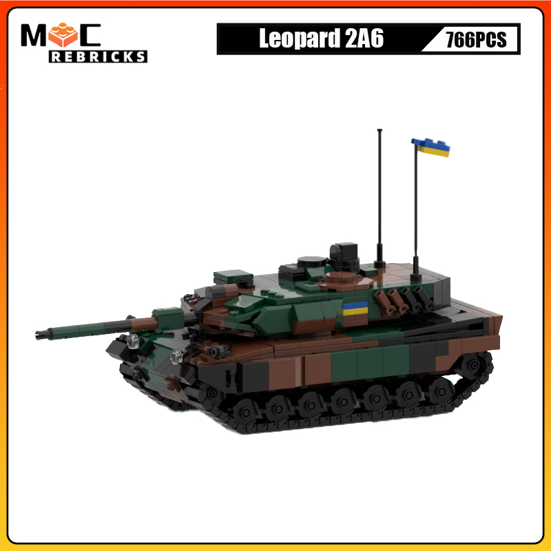 Model Kit Ukraine - Военная модель, армейский леопард 2A6, основной