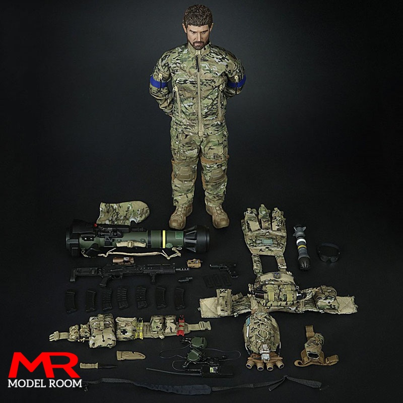Model Kit Ukraine - Игровая фигурка солдата-наёмника Mini Times Toys