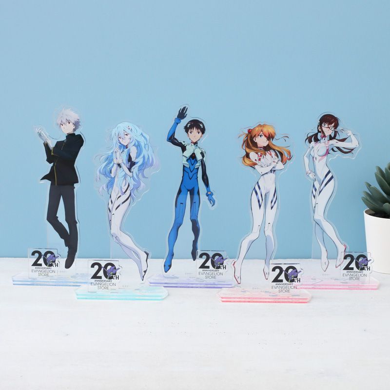 Model Kit Evangelion Bandai - Набор из 5 акриловых фигурок Neon