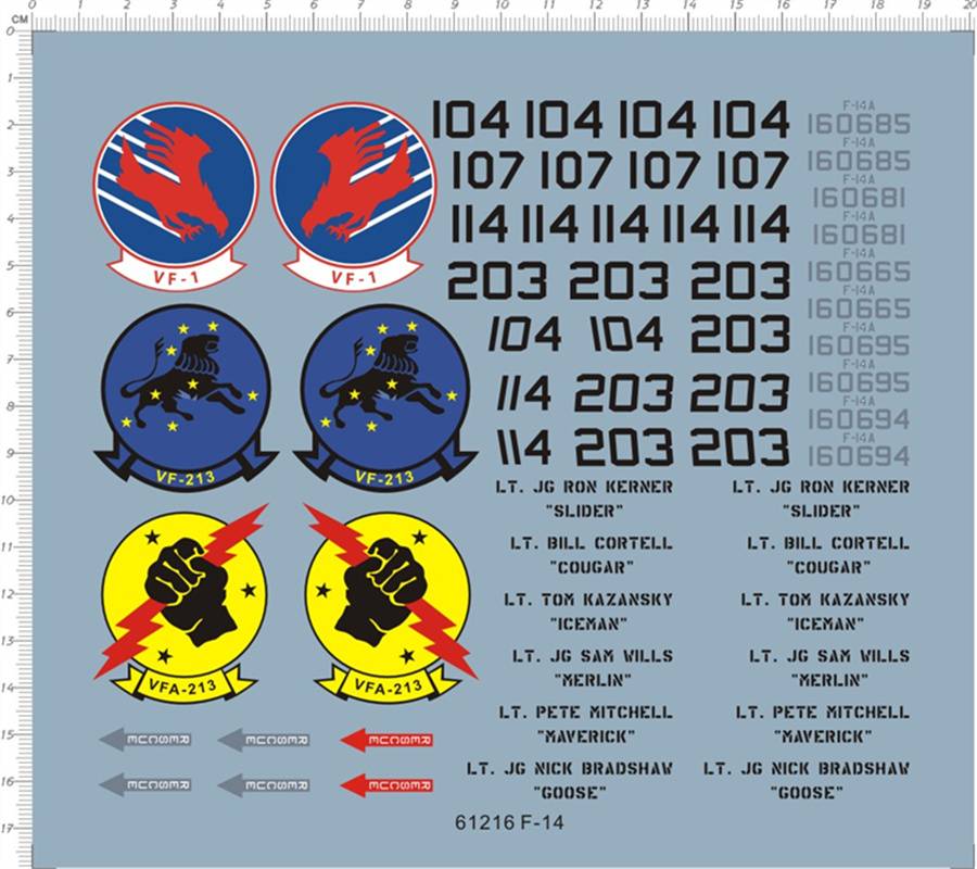 Model Kit History - Масштаб 1/32 US F-14 VF-1 VFA-213